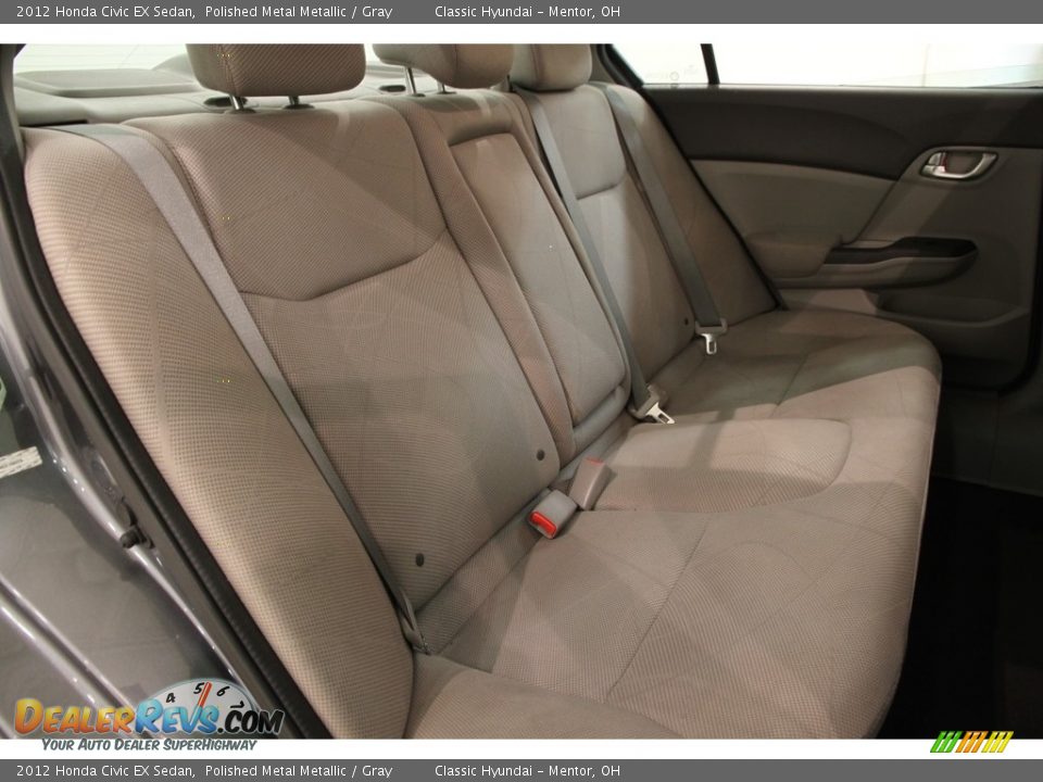 2012 Honda Civic EX Sedan Polished Metal Metallic / Gray Photo #13