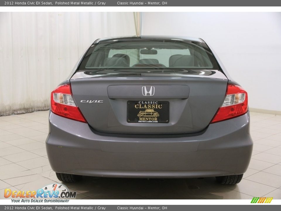 2012 Honda Civic EX Sedan Polished Metal Metallic / Gray Photo #15
