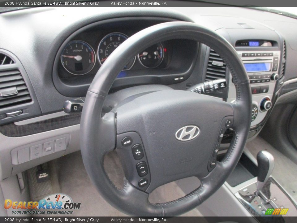 2008 Hyundai Santa Fe SE 4WD Bright Silver / Gray Photo #14