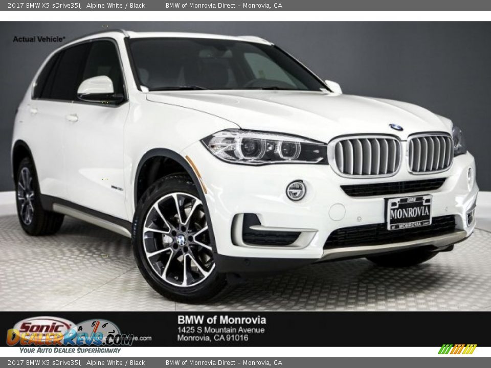 2017 BMW X5 sDrive35i Alpine White / Black Photo #1