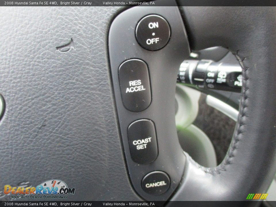 2008 Hyundai Santa Fe SE 4WD Bright Silver / Gray Photo #18