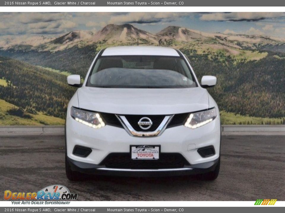 2016 Nissan Rogue S AWD Glacier White / Charcoal Photo #4