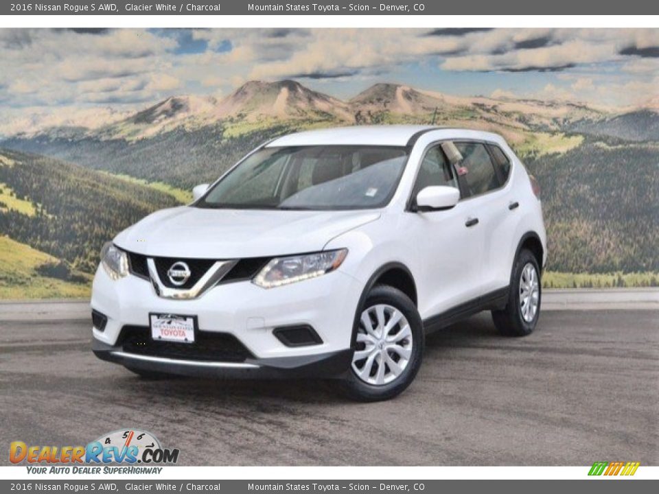 2016 Nissan Rogue S AWD Glacier White / Charcoal Photo #5