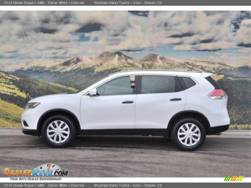 2016 Nissan Rogue S AWD Glacier White / Charcoal Photo #6