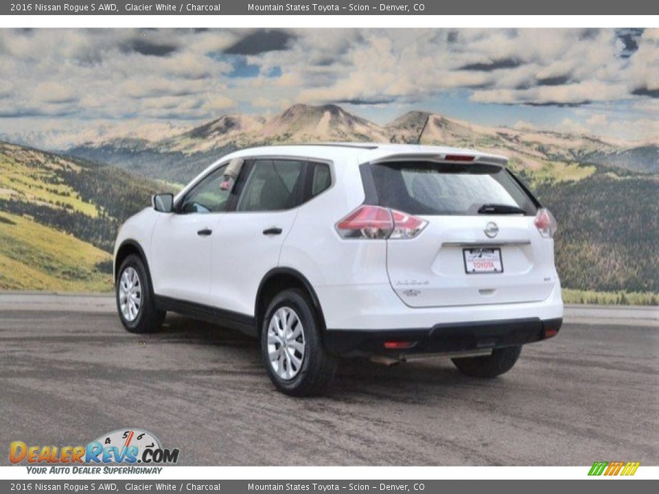 2016 Nissan Rogue S AWD Glacier White / Charcoal Photo #8