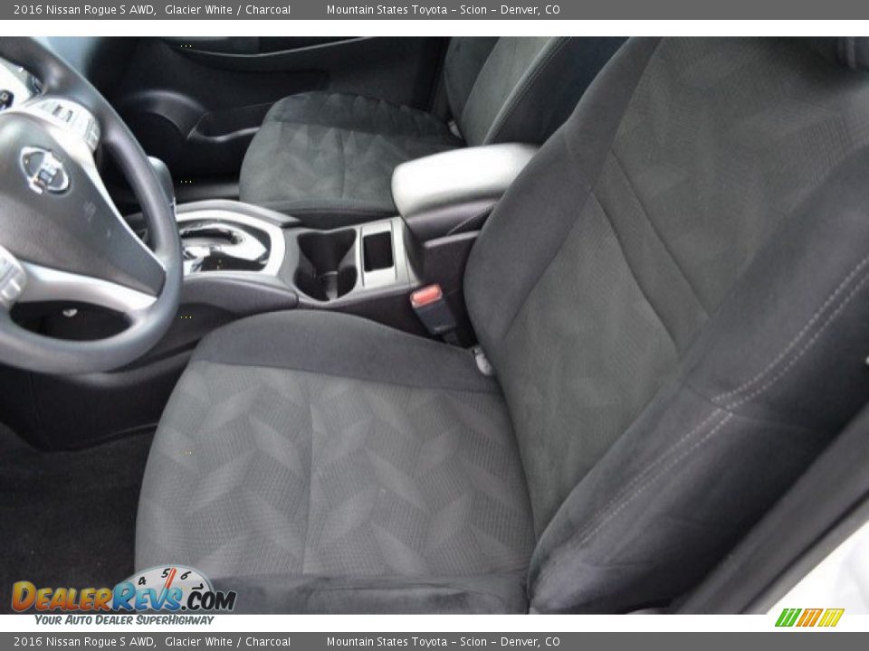 2016 Nissan Rogue S AWD Glacier White / Charcoal Photo #11