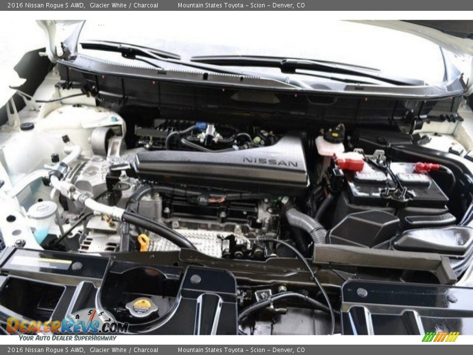 2016 Nissan Rogue S AWD Glacier White / Charcoal Photo #27