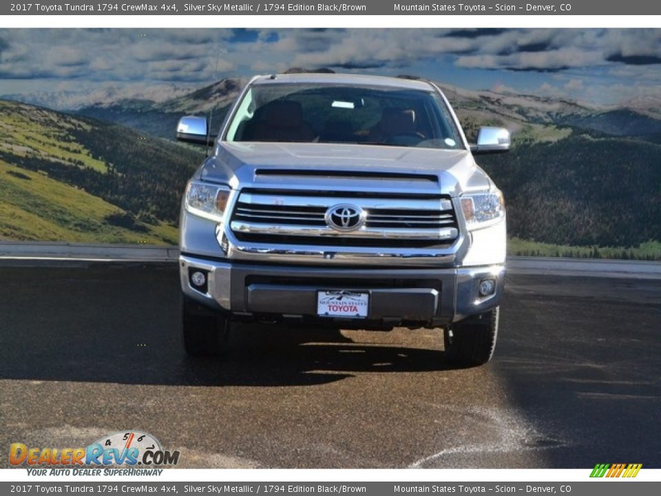 2017 Toyota Tundra 1794 CrewMax 4x4 Silver Sky Metallic / 1794 Edition Black/Brown Photo #2