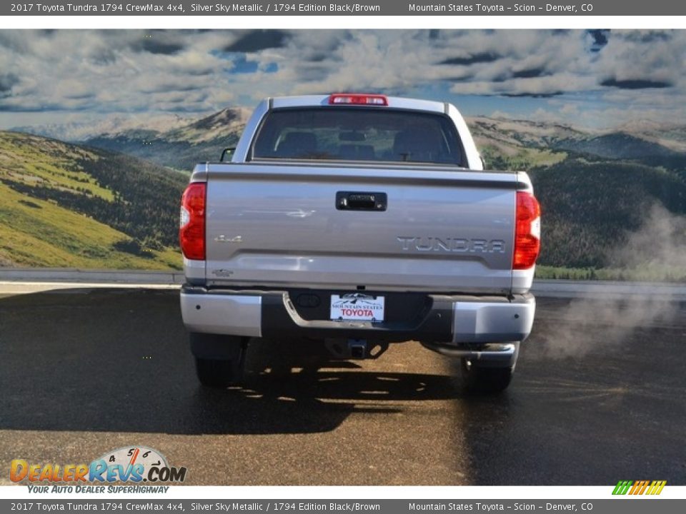 2017 Toyota Tundra 1794 CrewMax 4x4 Silver Sky Metallic / 1794 Edition Black/Brown Photo #4