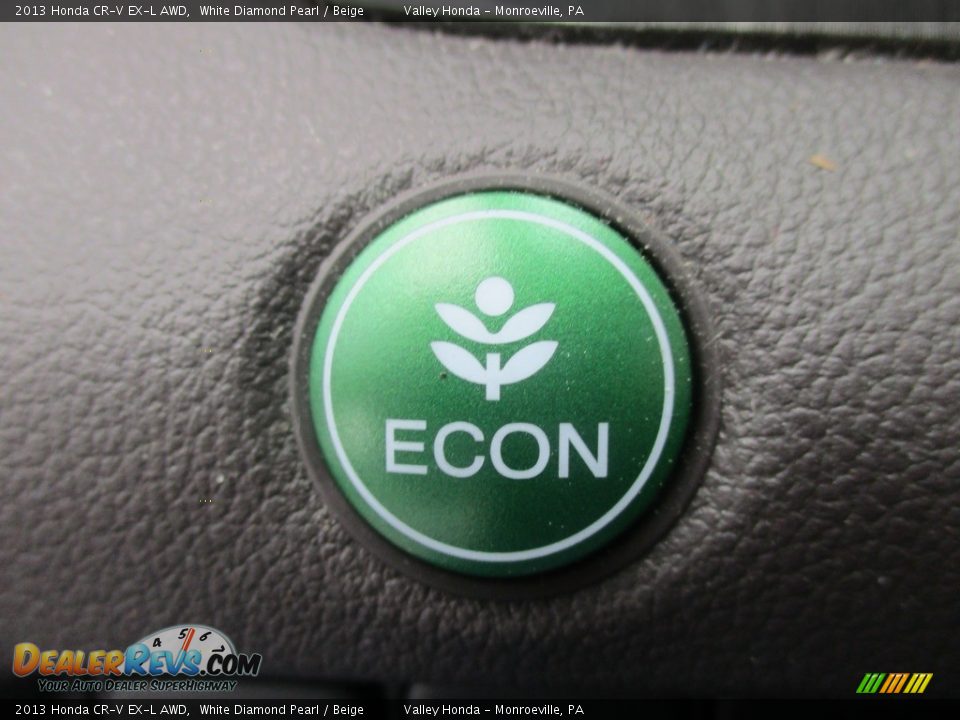 2013 Honda CR-V EX-L AWD White Diamond Pearl / Beige Photo #18