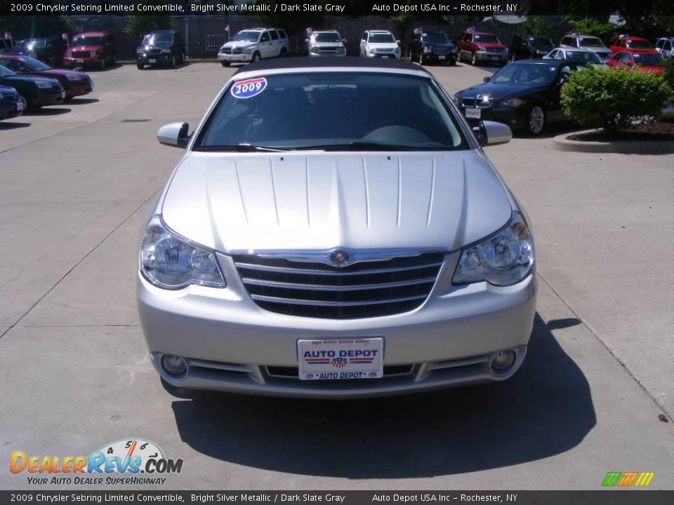 2009 Chrysler Sebring Limited Convertible Bright Silver Metallic / Dark Slate Gray Photo #3