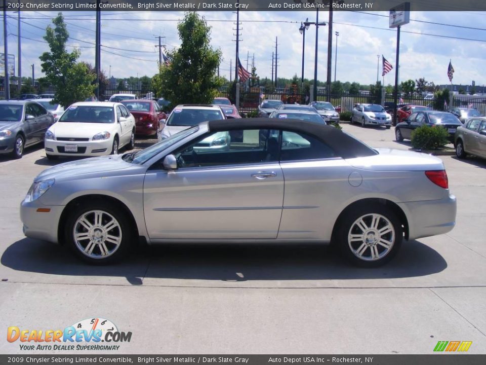 2009 Chrysler Sebring Limited Convertible Bright Silver Metallic / Dark Slate Gray Photo #5