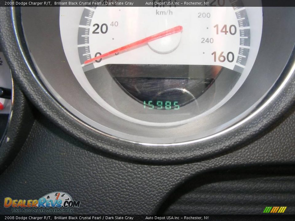 2008 Dodge Charger R/T Brilliant Black Crystal Pearl / Dark Slate Gray Photo #13