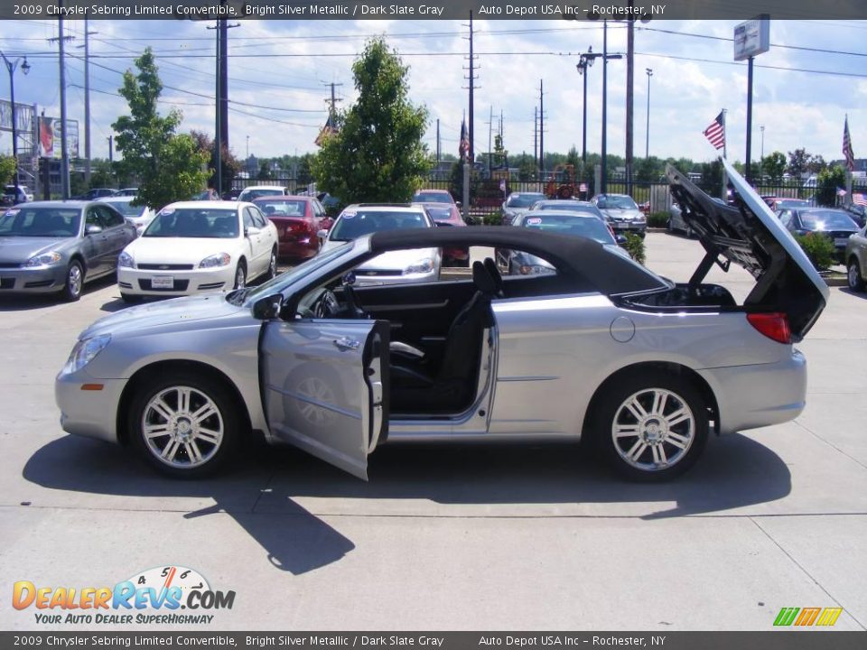 2009 Chrysler Sebring Limited Convertible Bright Silver Metallic / Dark Slate Gray Photo #7