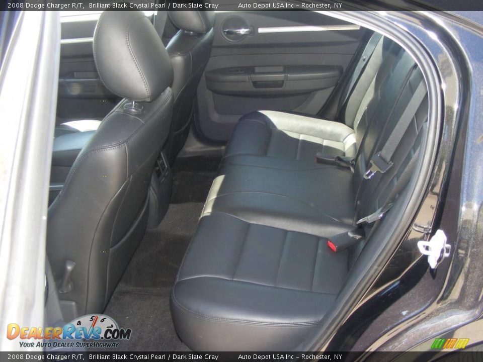 2008 Dodge Charger R/T Brilliant Black Crystal Pearl / Dark Slate Gray Photo #18