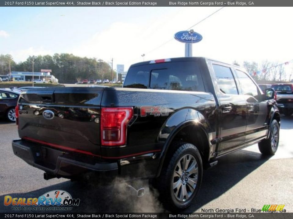 2017 Ford F150 Lariat SuperCrew 4X4 Shadow Black / Black Special Edition Package Photo #4