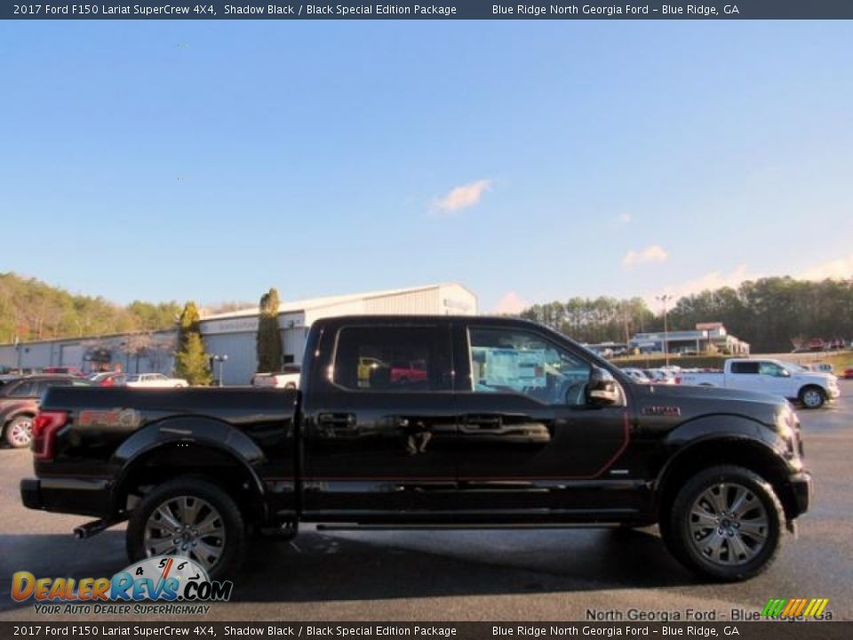2017 Ford F150 Lariat SuperCrew 4X4 Shadow Black / Black Special Edition Package Photo #5