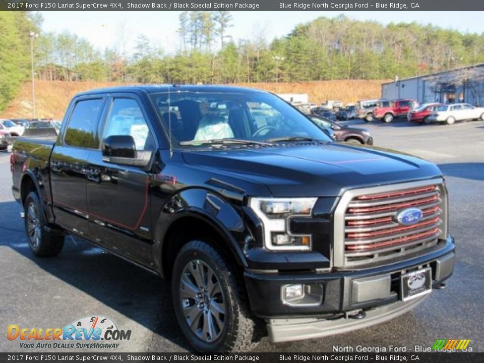 2017 Ford F150 Lariat SuperCrew 4X4 Shadow Black / Black Special Edition Package Photo #6