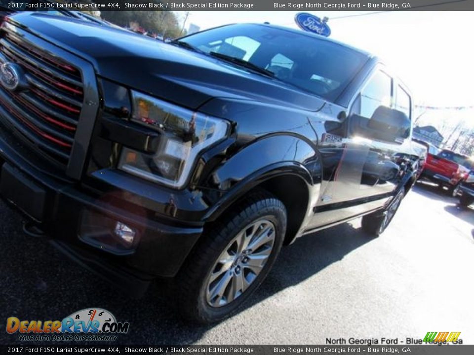 2017 Ford F150 Lariat SuperCrew 4X4 Shadow Black / Black Special Edition Package Photo #34