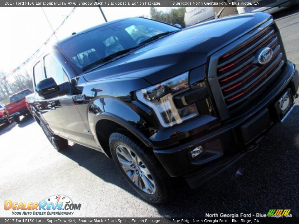 2017 Ford F150 Lariat SuperCrew 4X4 Shadow Black / Black Special Edition Package Photo #35
