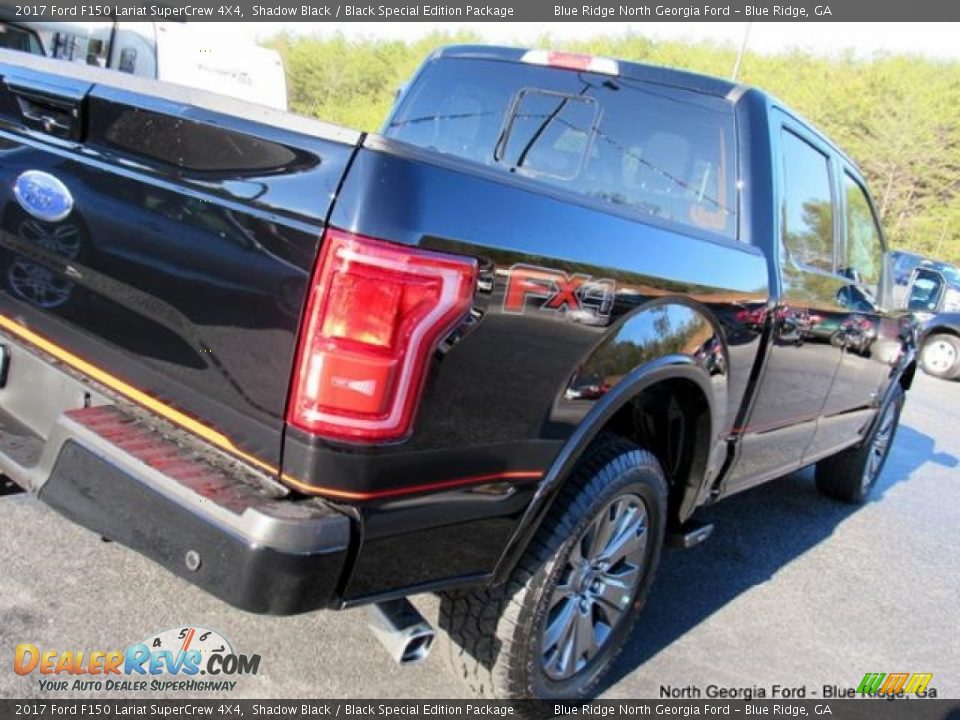 2017 Ford F150 Lariat SuperCrew 4X4 Shadow Black / Black Special Edition Package Photo #36