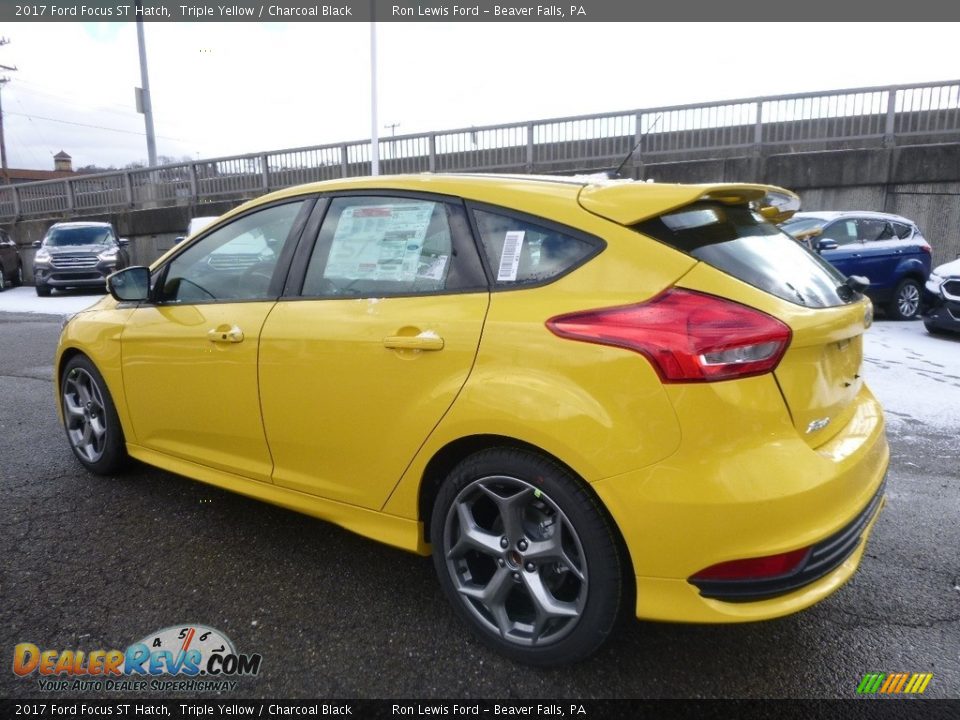 2017 Ford Focus ST Hatch Triple Yellow / Charcoal Black Photo #5