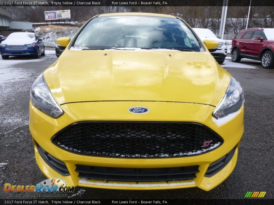 2017 Ford Focus ST Hatch Triple Yellow / Charcoal Black Photo #8