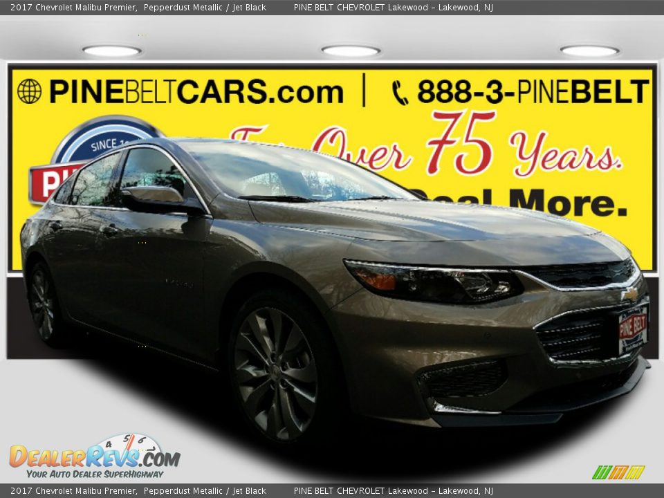 2017 Chevrolet Malibu Premier Pepperdust Metallic / Jet Black Photo #1