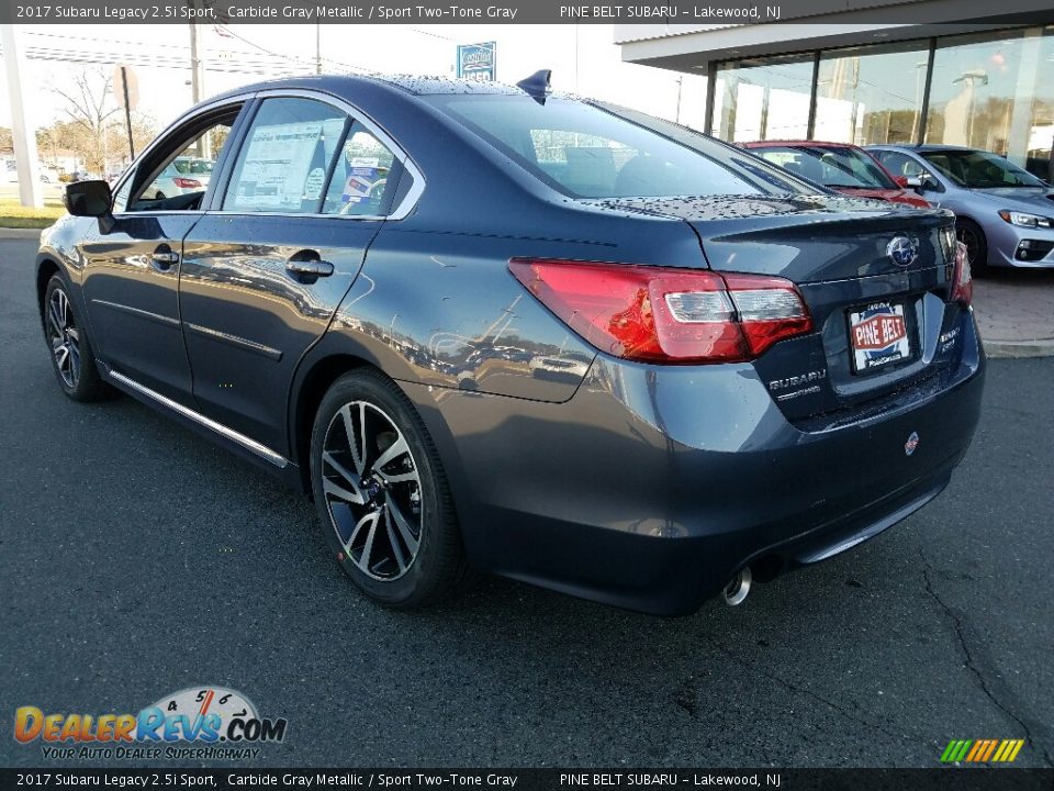 2017 Subaru Legacy 2.5i Sport Carbide Gray Metallic / Sport Two-Tone Gray Photo #5