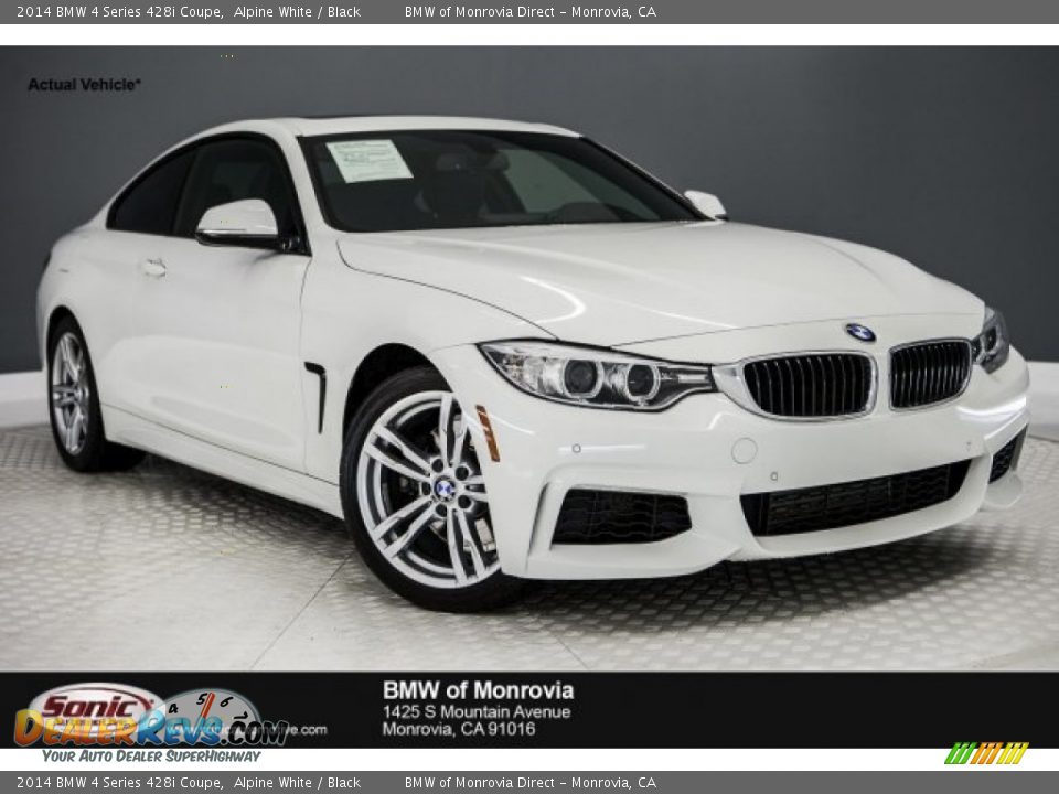 2014 BMW 4 Series 428i Coupe Alpine White / Black Photo #1