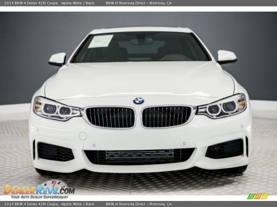 2014 BMW 4 Series 428i Coupe Alpine White / Black Photo #2