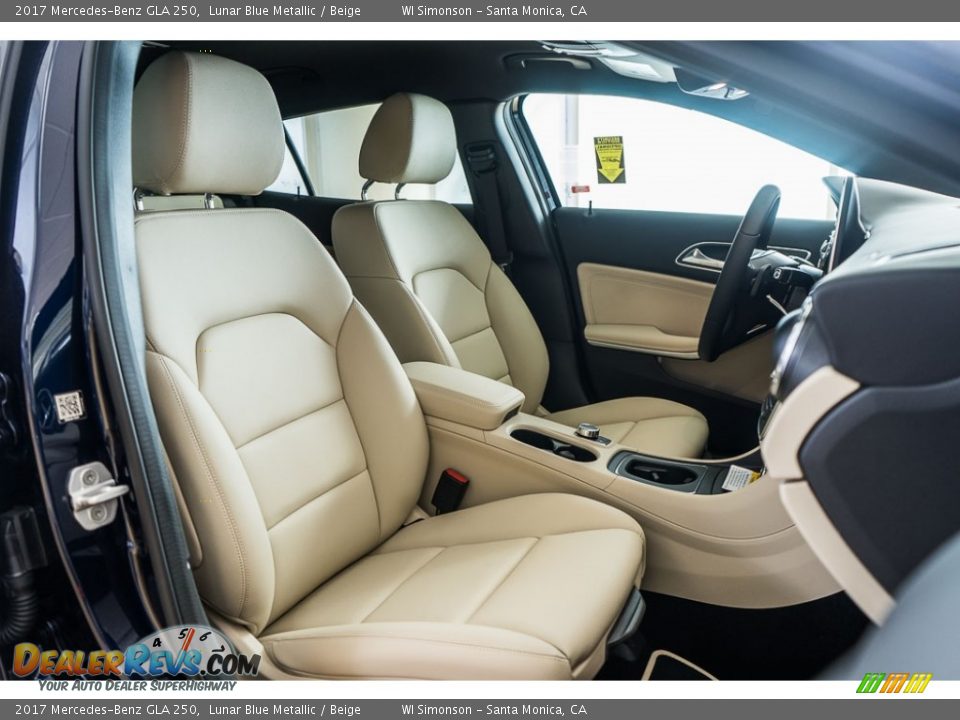 2017 Mercedes-Benz GLA 250 Lunar Blue Metallic / Beige Photo #2