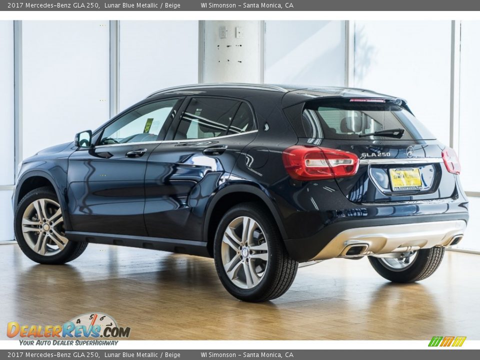 2017 Mercedes-Benz GLA 250 Lunar Blue Metallic / Beige Photo #3