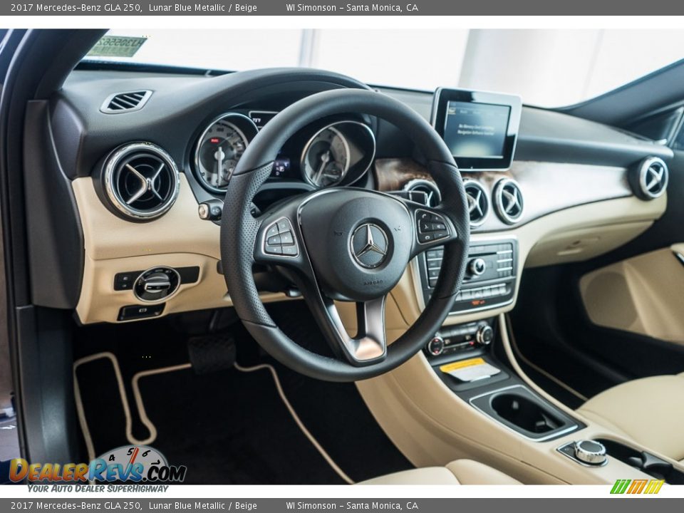 2017 Mercedes-Benz GLA 250 Lunar Blue Metallic / Beige Photo #5