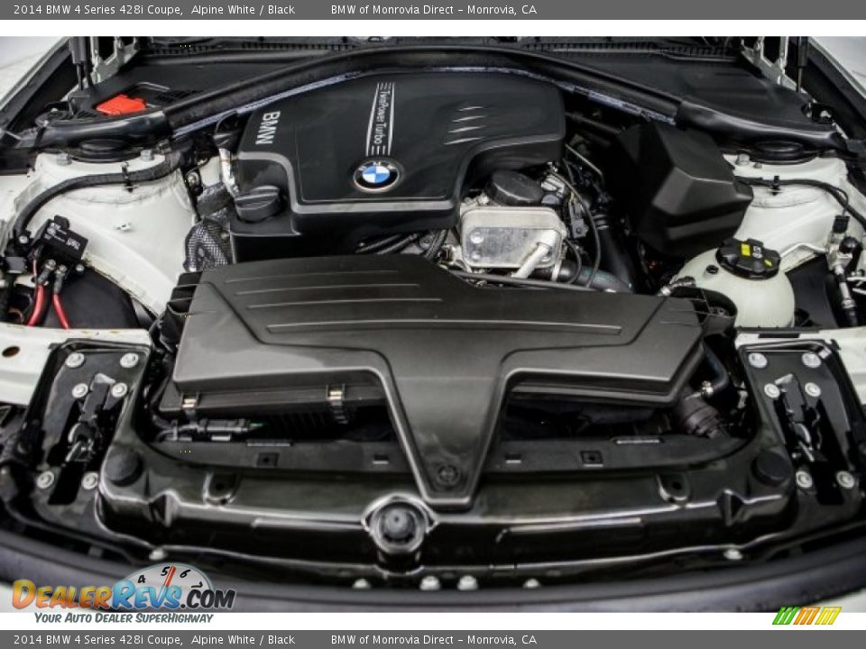 2014 BMW 4 Series 428i Coupe Alpine White / Black Photo #9