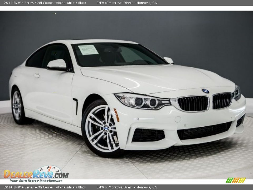 2014 BMW 4 Series 428i Coupe Alpine White / Black Photo #12