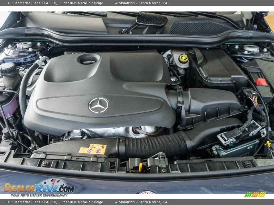 2017 Mercedes-Benz GLA 250 Lunar Blue Metallic / Beige Photo #9