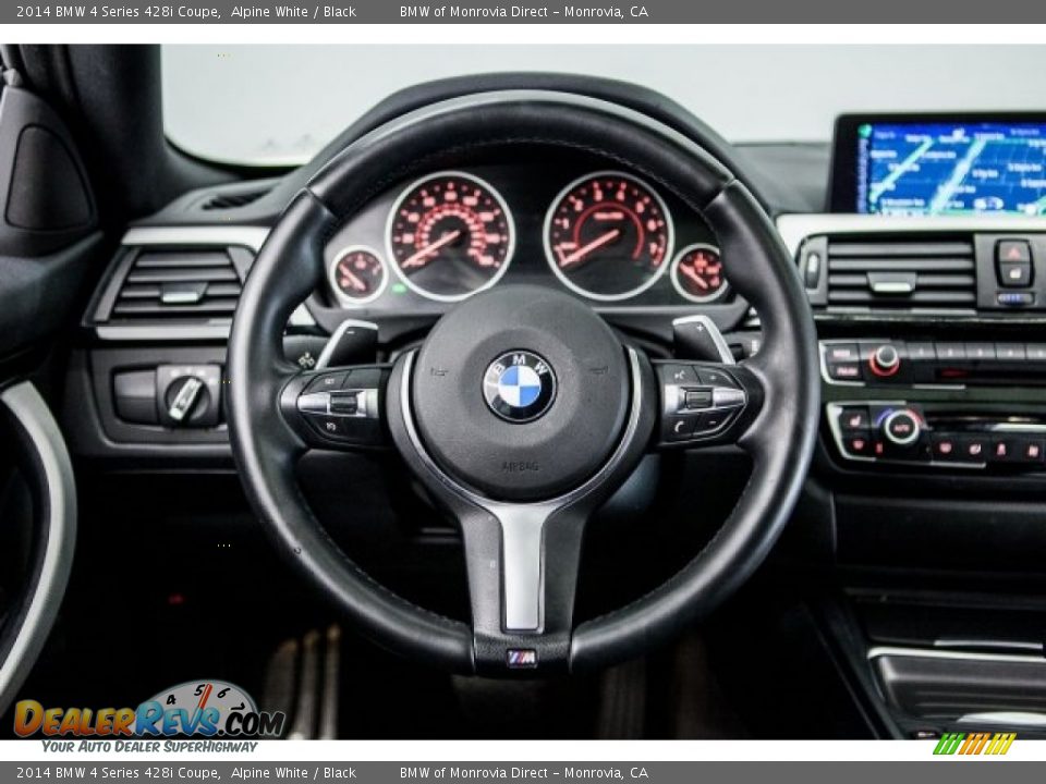 2014 BMW 4 Series 428i Coupe Alpine White / Black Photo #16
