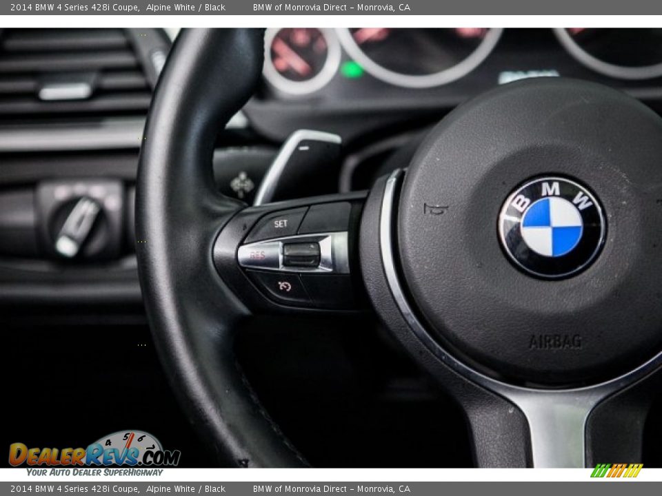2014 BMW 4 Series 428i Coupe Alpine White / Black Photo #17
