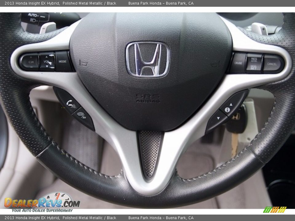 2013 Honda Insight EX Hybrid Polished Metal Metallic / Black Photo #11