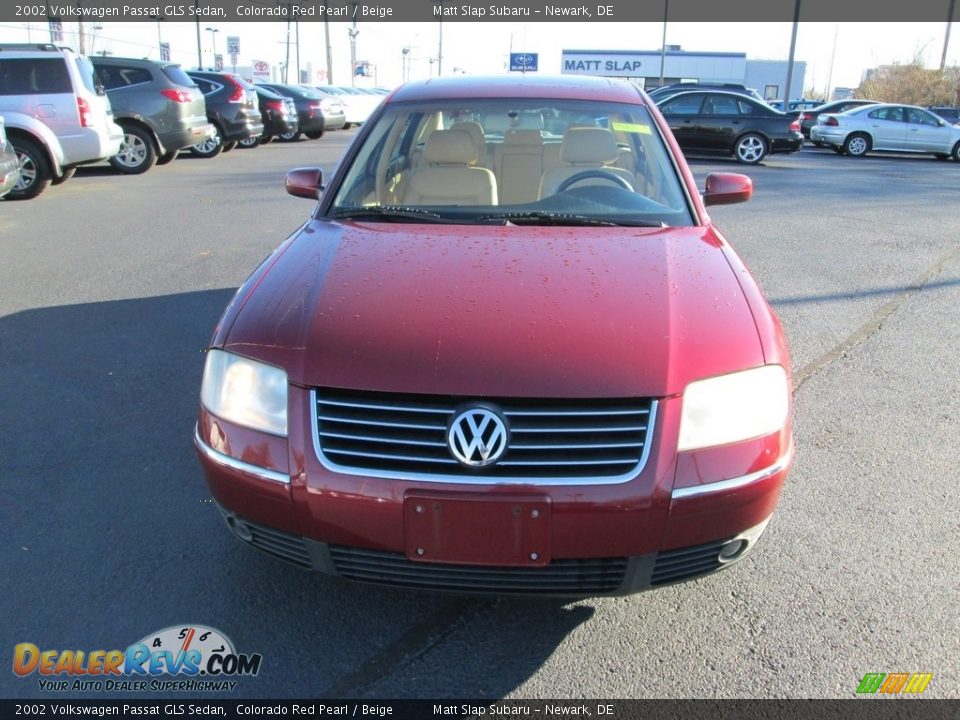 2002 Volkswagen Passat GLS Sedan Colorado Red Pearl / Beige Photo #3