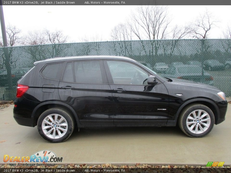 2017 BMW X3 xDrive28i Jet Black / Saddle Brown Photo #2