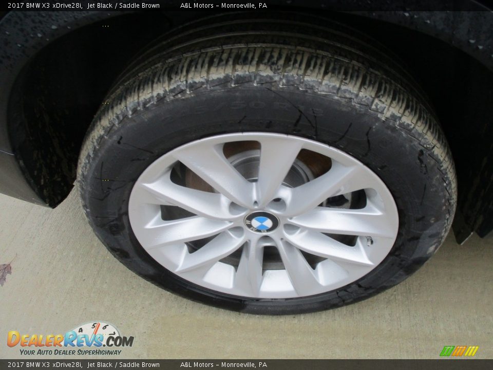 2017 BMW X3 xDrive28i Jet Black / Saddle Brown Photo #3