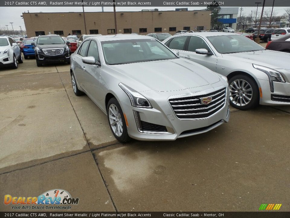 2017 Cadillac CTS AWD Radiant Silver Metallic / Light Platinum w/Jet Black Accents Photo #1