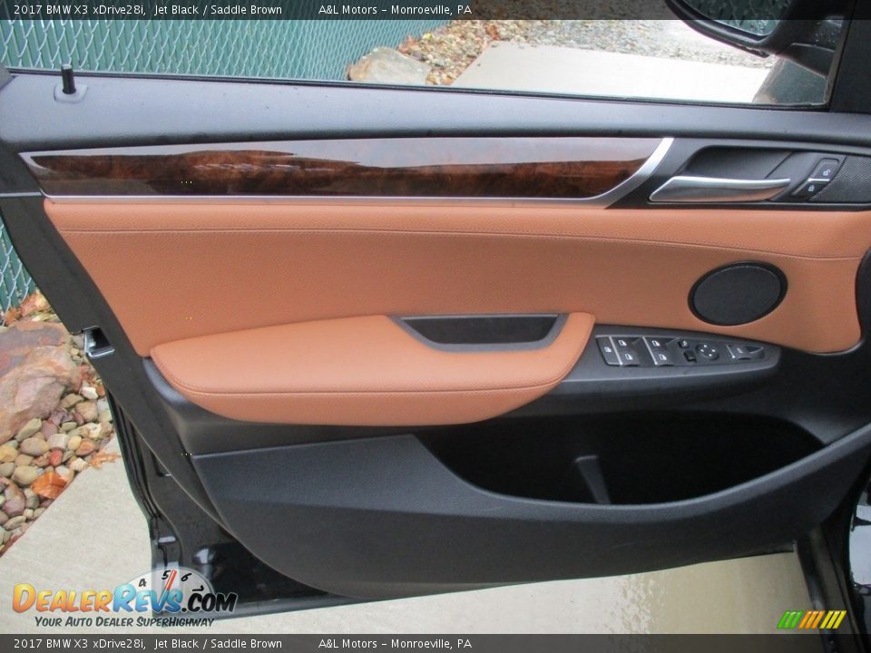 2017 BMW X3 xDrive28i Jet Black / Saddle Brown Photo #10
