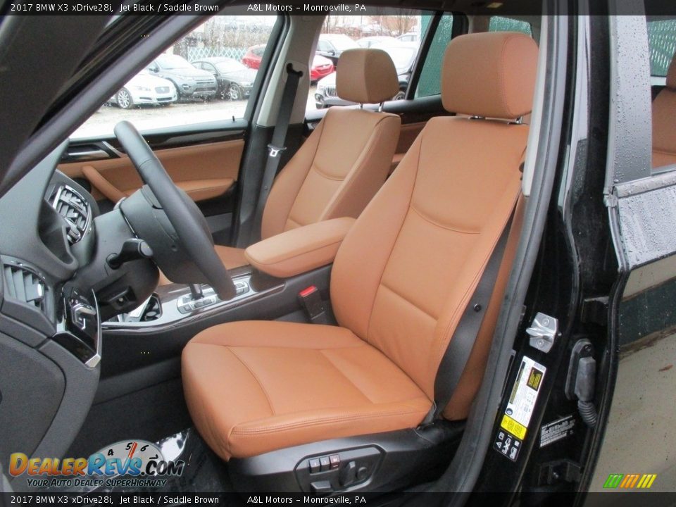 2017 BMW X3 xDrive28i Jet Black / Saddle Brown Photo #13