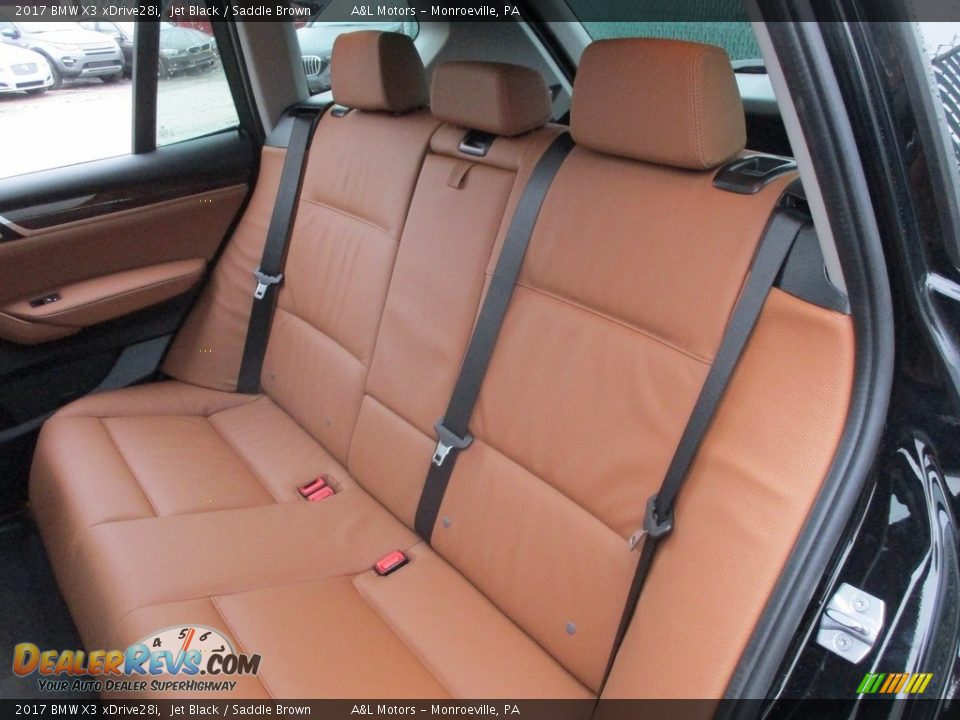 2017 BMW X3 xDrive28i Jet Black / Saddle Brown Photo #14