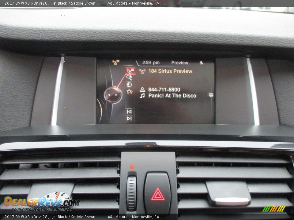 2017 BMW X3 xDrive28i Jet Black / Saddle Brown Photo #17