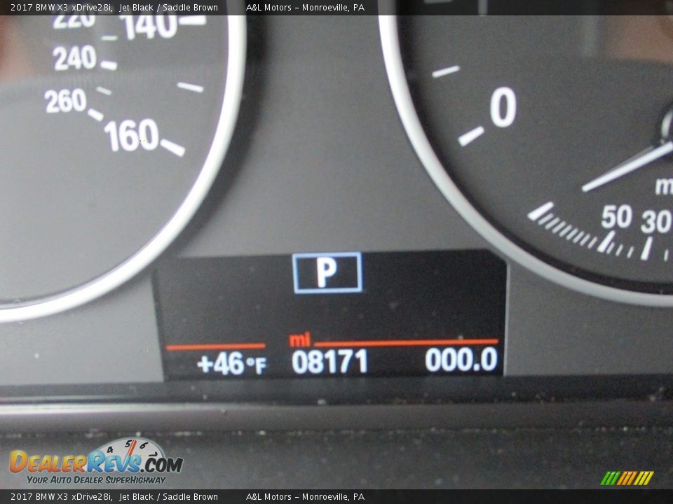 2017 BMW X3 xDrive28i Jet Black / Saddle Brown Photo #20