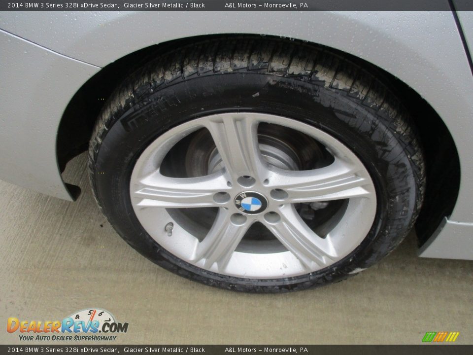 2014 BMW 3 Series 328i xDrive Sedan Glacier Silver Metallic / Black Photo #3